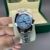 rolex day date ice blue dial with eastern arabic numerals – president bracelet