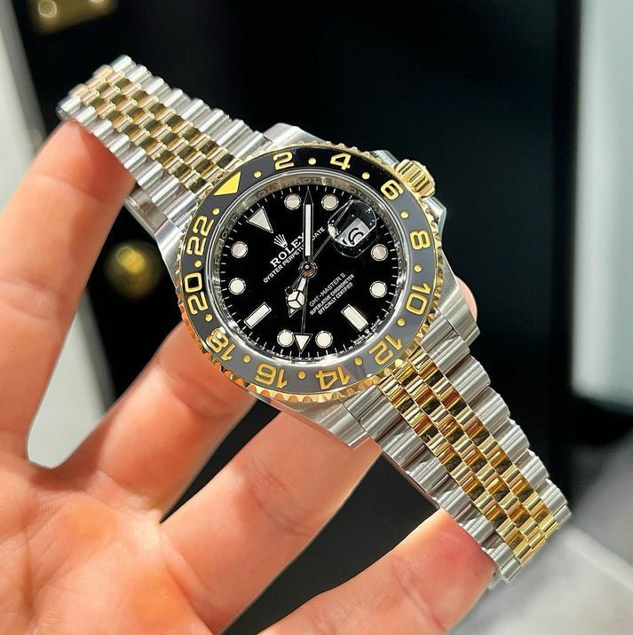 rolex gmt master ii ever rose automatic watch
