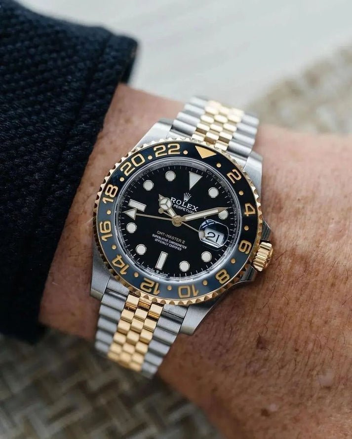 rolex gmt master ii ever rose automatic watch