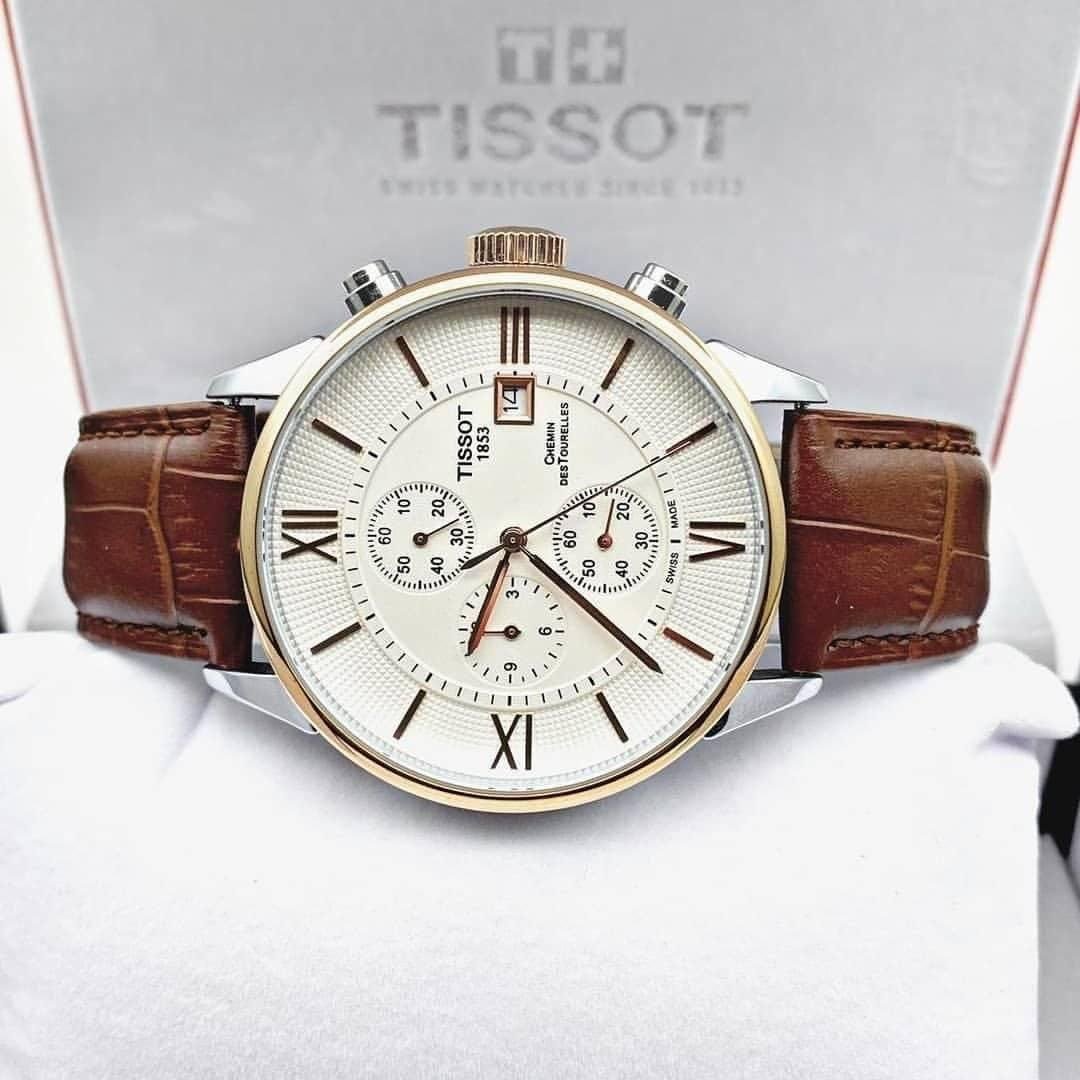 import placeholder for 5477 tissot 1853 men’s brown & white watch