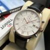 tissot 1853 men’s brown & white watch
