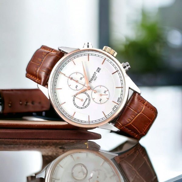 import placeholder for 5477 tissot 1853 men’s brown & white watch