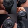 g shock ga 2100 black analog watch and 200m water resistant g987