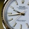 role x oyster perpetual date just 2ton gold white