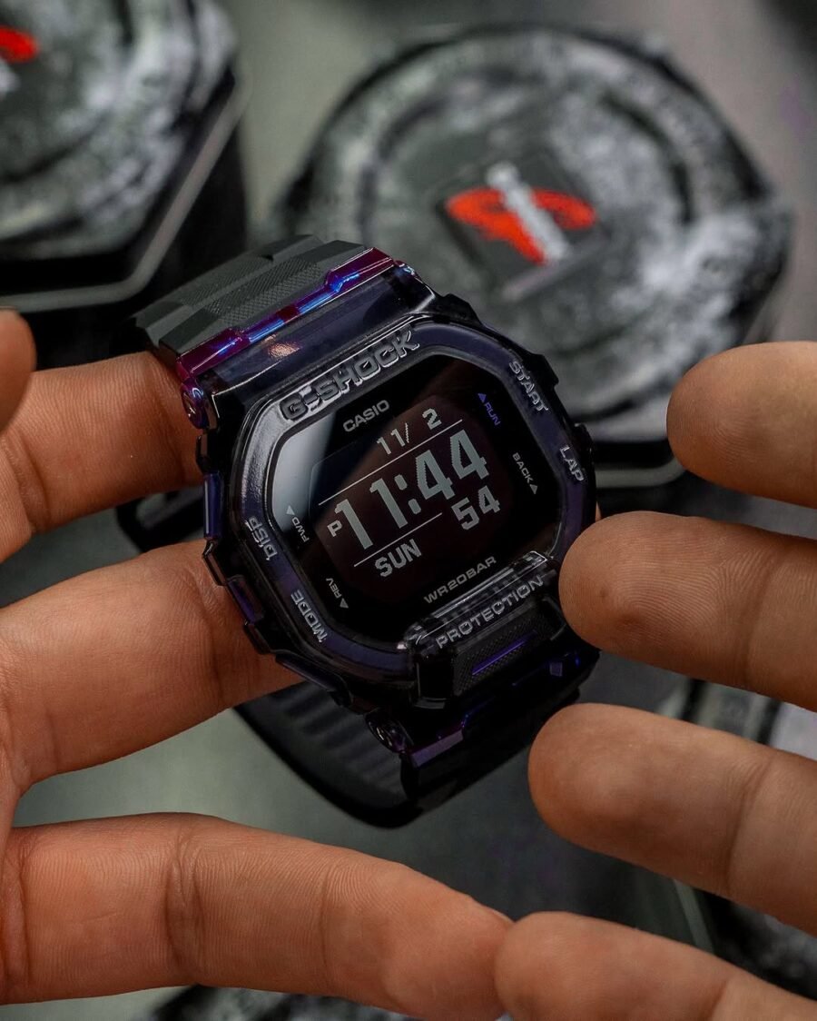 casio g shock gbd 200sm purple