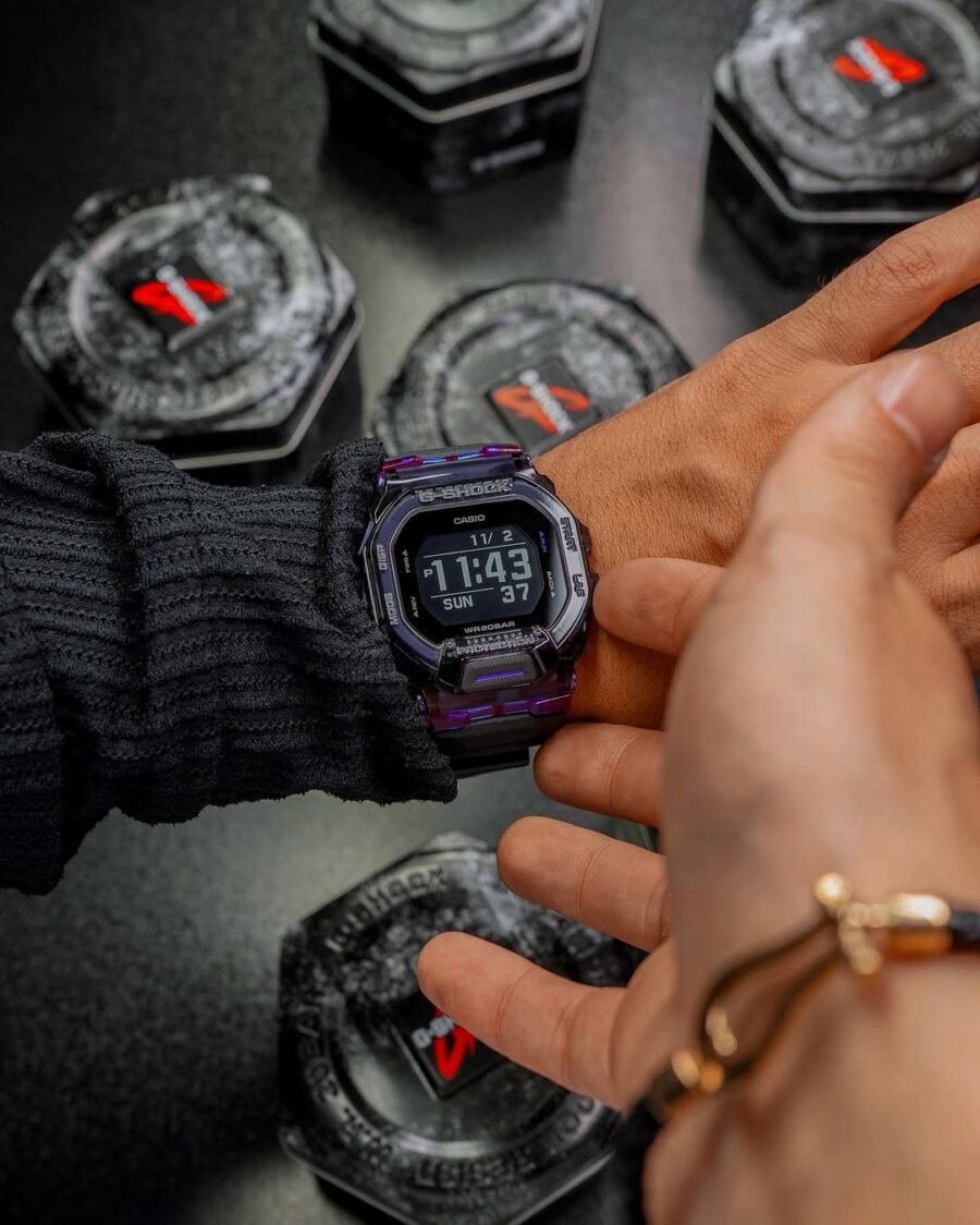 casio g shock gbd 200sm purple