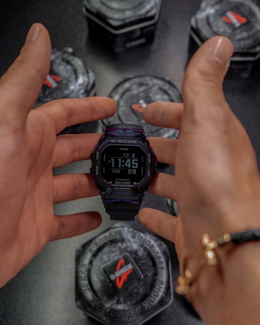 casio g shock gbd 200sm purple