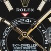role x oyster perpetual sky dweller 2ton gold black
