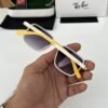 rayban gold yellow
