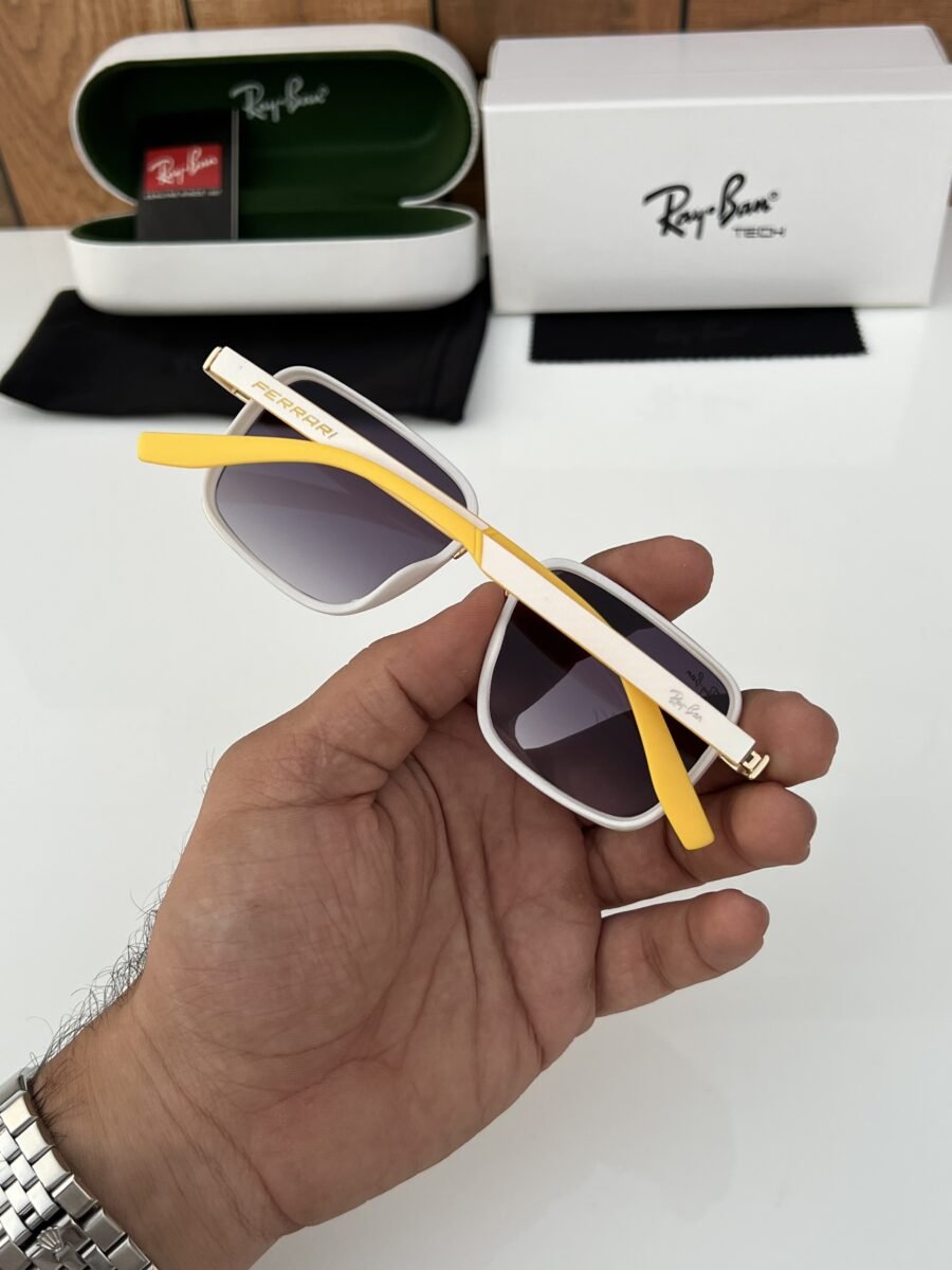 rayban gold yellow