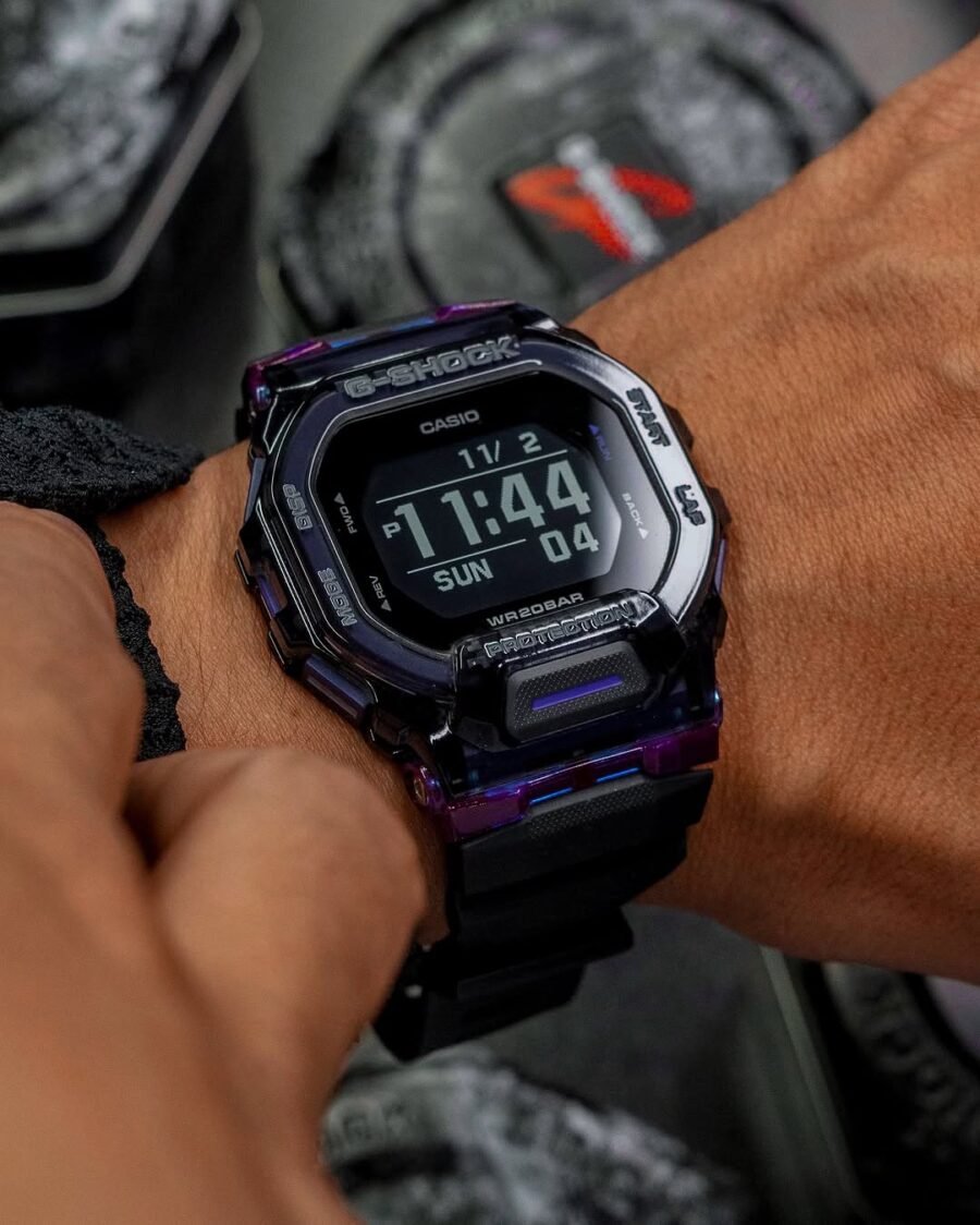 casio g shock gbd 200sm purple