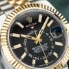 role x oyster perpetual sky dweller 2ton gold black