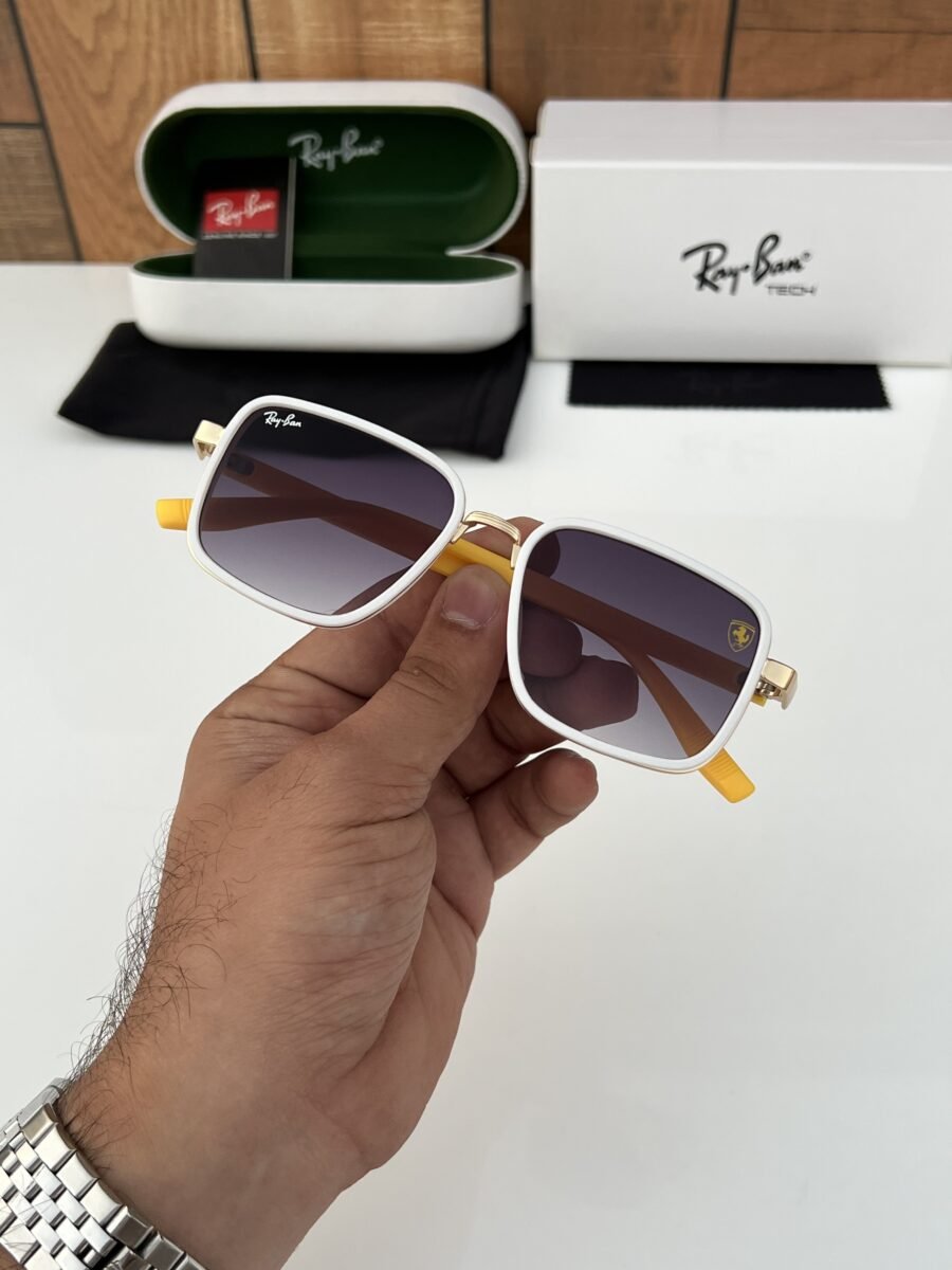 rayban gold yellow