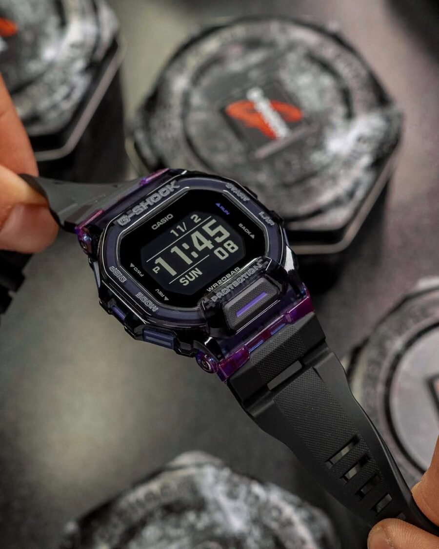 casio g shock gbd 200sm purple