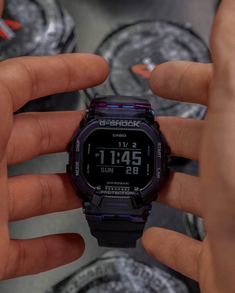 casio g shock gbd 200sm purple
