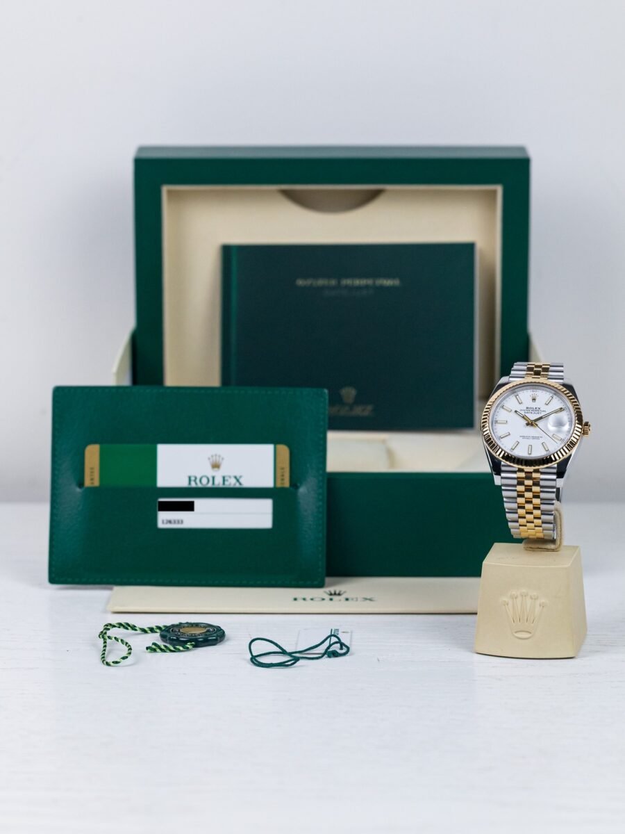 role x oyster perpetual date just 2ton gold white