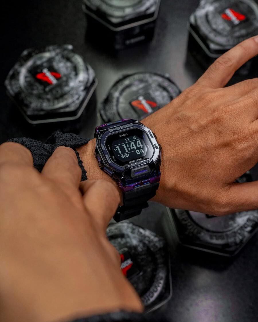 casio g shock gbd 200sm purple