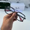 rayban black plano