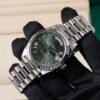 role x oyster perpetual day date battery silver green