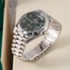role x oyster perpetual day date battery silver green