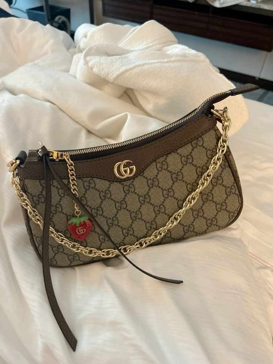 gucci gg ophidia small shoulder bag with charm with og double box dustbag cards tags etc