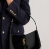 ysl saint laurent shoulder hobo bag glossy with box dustbag card