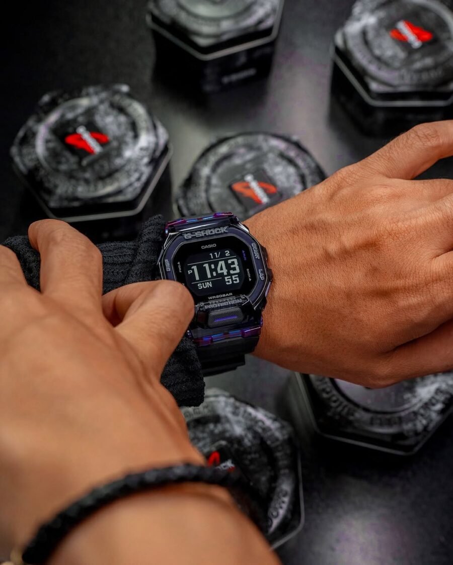 casio g shock gbd 200sm purple