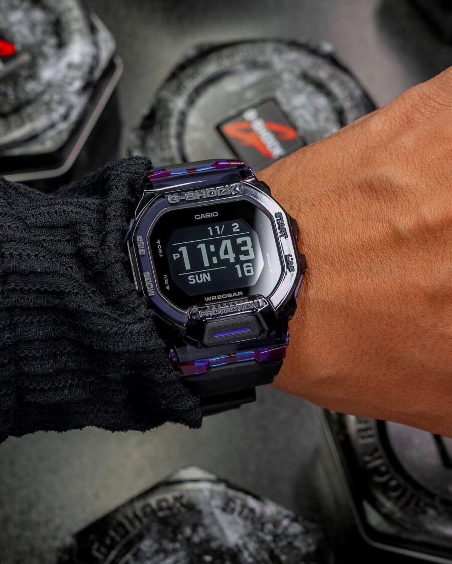 casio g shock gbd 200sm purple