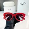 rayban red black