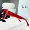 rayban red black