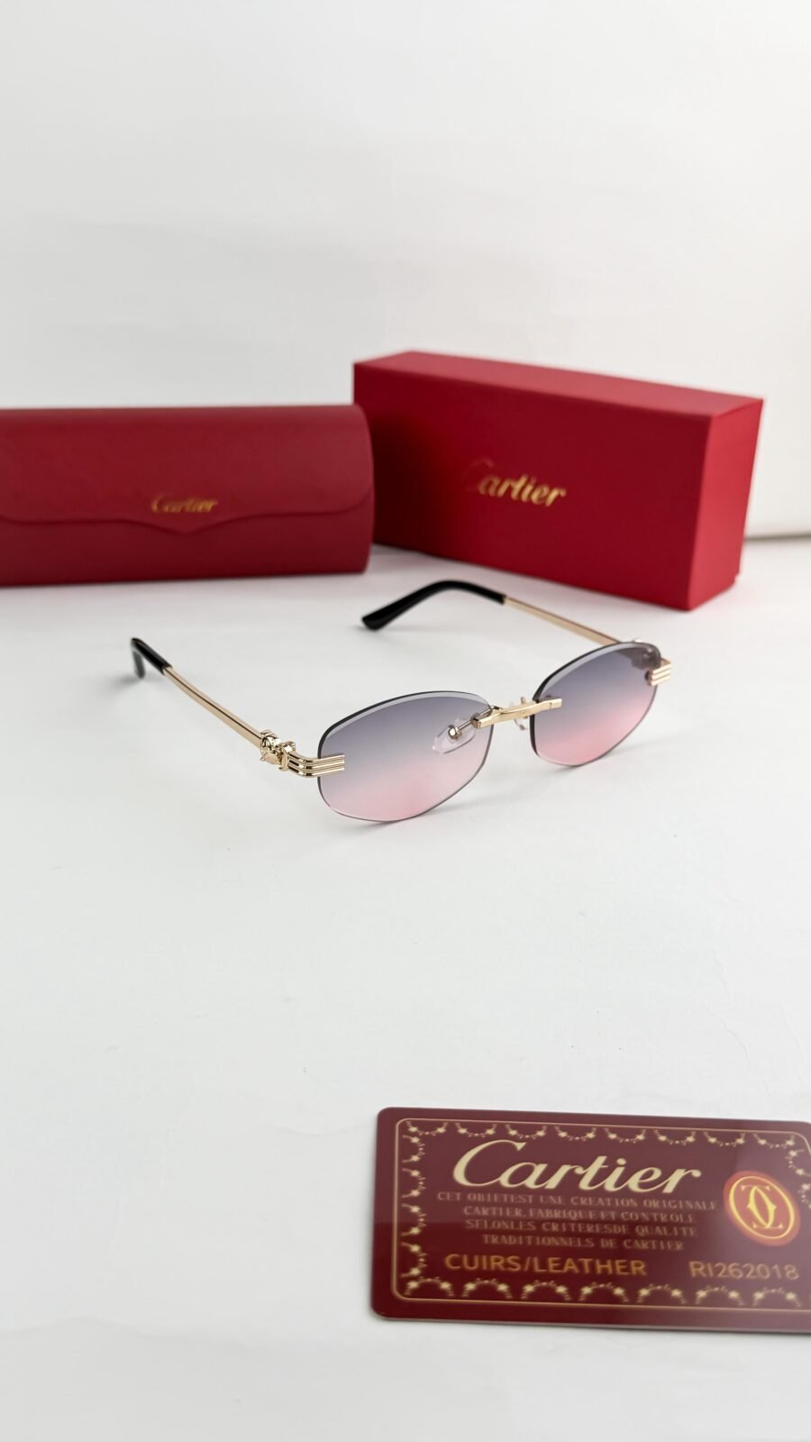 cartier gold pink shaded 8059