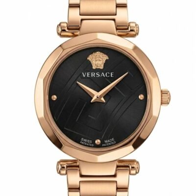 Versace_e heritage rose gold black dail
