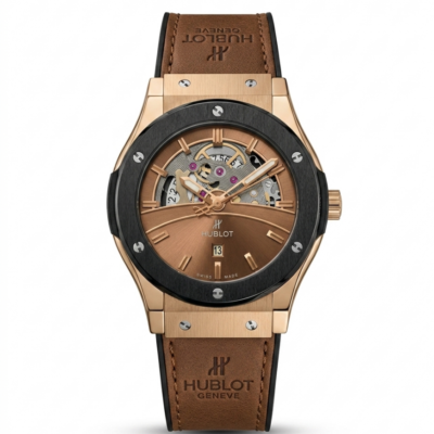Hublot Big Bang Tourbillon Dark Brown Leather