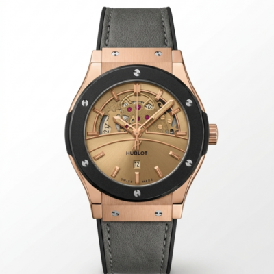 Hublot Big Bang Tourbillon Gray Leather