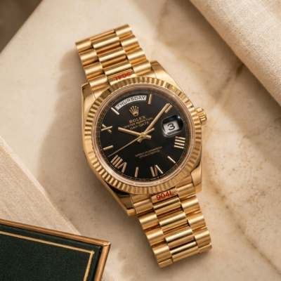 Rolee_x Oyster Perpetual Day Date 40 Battery Gold-Black