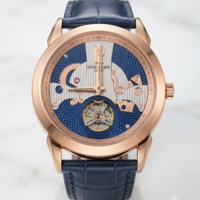Patek Phillipe Peacock Witness Tourbillon Copper Blue Dial
