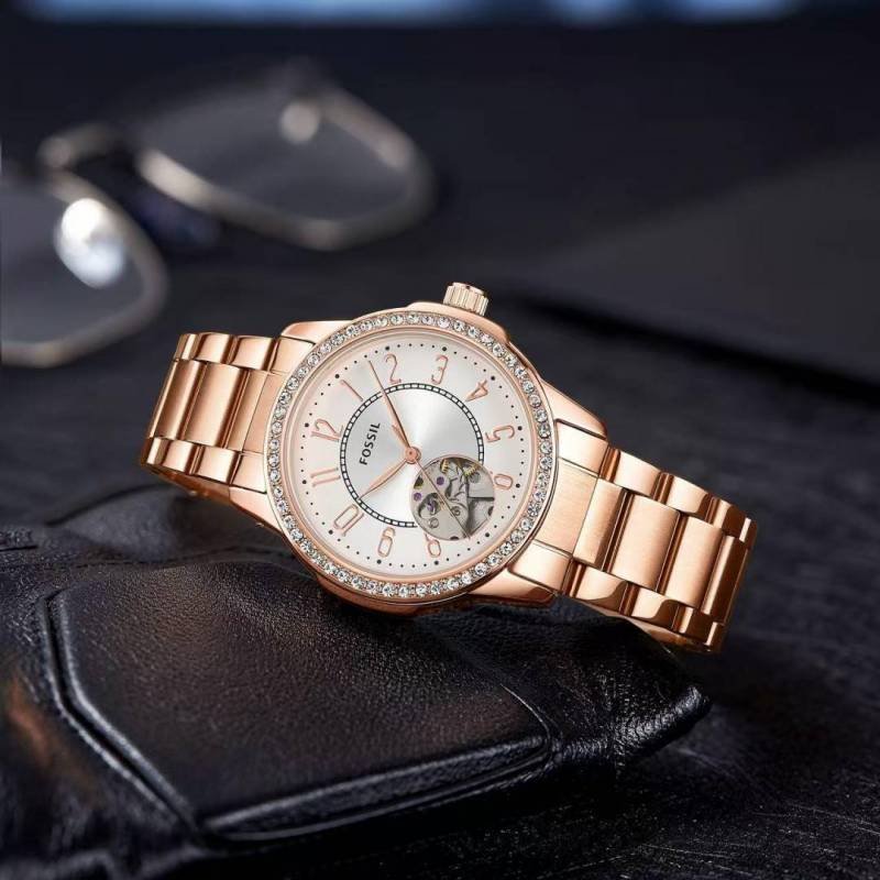 Fossii_l Architect Automatic Copper-White