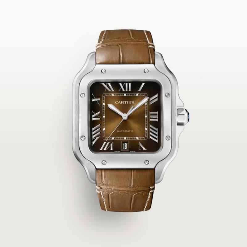 Cartiie_r Santos Automatic brown Roman ank