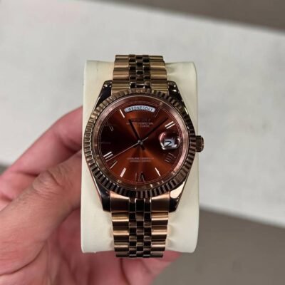Seiko Oyster Perpetual Day Date Movment Like Automatic Copper-Brown