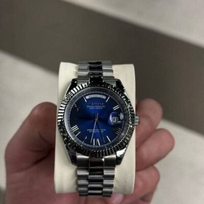 Seiko Oyster Perpetual Day Date Movment Like Automatic Silver-Blue