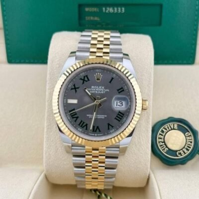 Rolee_x Oyster Perpetual Date Just 2Ton-Gold-Grey