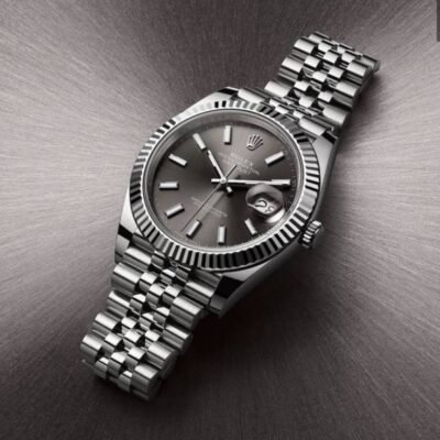 Rolee_x Oyster Perpetual Date Just Silver-Grey