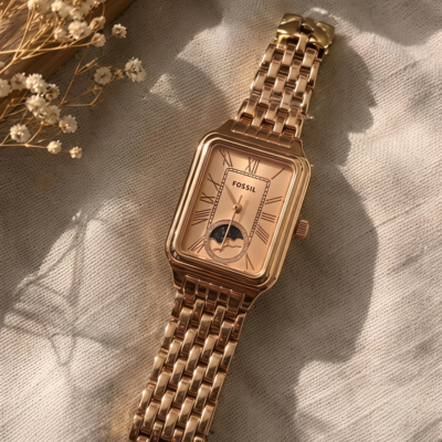 Fossii_l Raquel Sun Moon Rose-Gold Pink