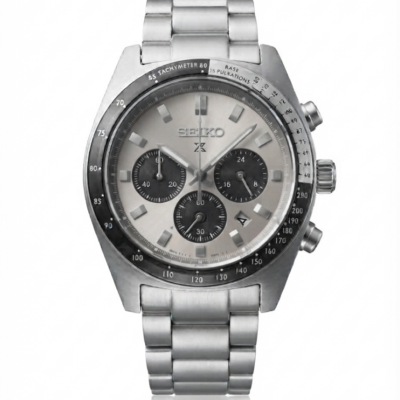 Seiko Prospex Speedtime Chronograph Silver Grey Dial