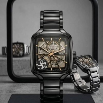 Radd_o True Square Automatic Ceramic Black-Gold