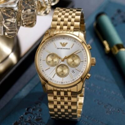Emporio Armaan_i AR11581 Chronograph Gold-White