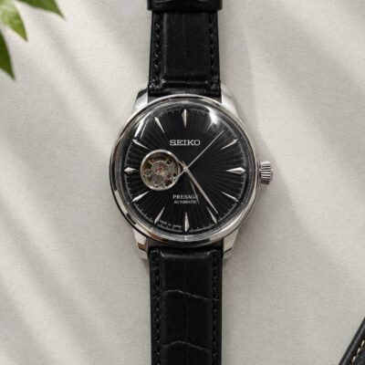 Seiko Presage Automatic Black Silver Dial