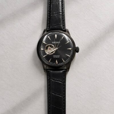 Seiko Presage Automatic Full Black Dial