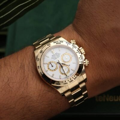 Rolee_x Oyster Perpetual Daytona Chosmograph Gold-White