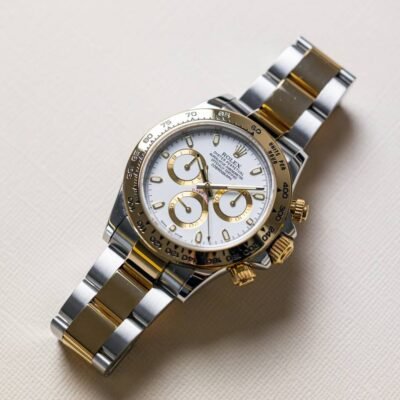 Rolee_x Oyster Perpetual Daytona Chosmograph 2Ton-Gold-White